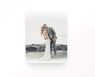 AI watercolor wedding canvas
