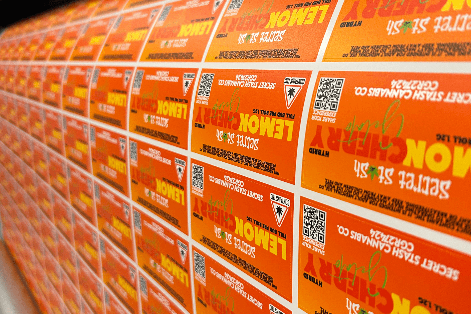 Cannabis packaging background